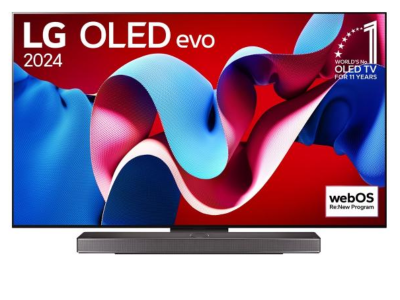 77" LG OLED77C4 OLED evo C4 4K Smart TV