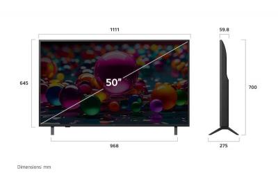 50" LG UHD AI UA79 4k Smart TV 2025 - 50UA7900YUA