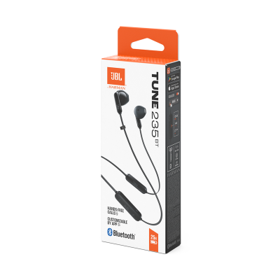 JBL Tune 235BT Wireless Earbud Headphones with JBL Pure Bass Sound - JBLT235BTBLKAM