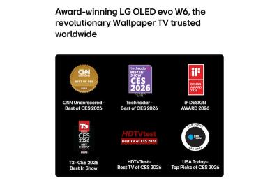 83" LG OLED83W6PUA Wallpaper OLED Evo AI W6 4K Smart TV (2026)