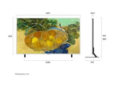 65" LG 65LX7BPUA Mini LED 4K Smart Gallery TV with Frame (2026)