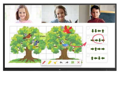 75" LG UHD IR-Type Touch Interactive Digital Board - 75TR3DJ-B