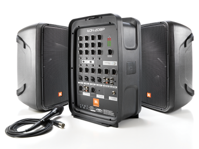 8" JBL 2-Way PA with Powered 8-Channel Mixer and Bluetooth - EON208P