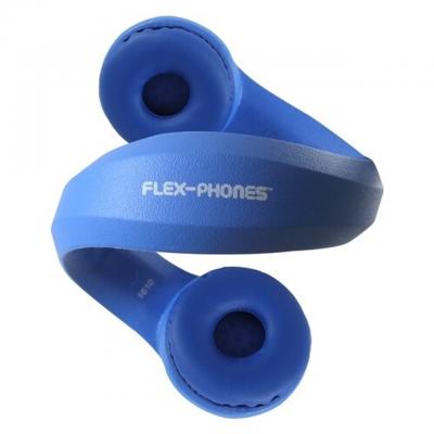 HamiltonBuhl Flex-Phones Foam Headphones for Children in Blue - KIDS-BLU