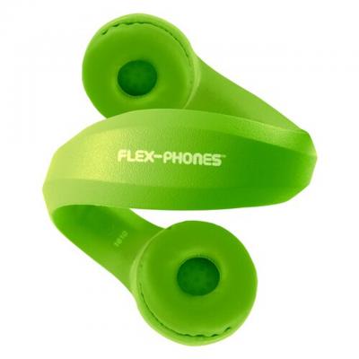 HamiltonBuhl Flex-Phones Foam Headphones for Children in Blue - KIDS-GRN