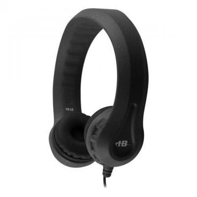 HamiltonBuhl Flex-Phones Foam Headphones for Children in Black - KIDS-BLK