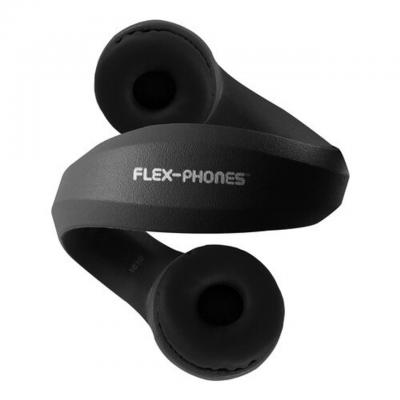 HamiltonBuhl Flex-Phones Foam Headphones for Children in Black - KIDS-BLK