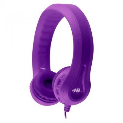HamiltonBuhl Flex-Phones Foam Headphones for Children in Purple - KIDS-PPL
