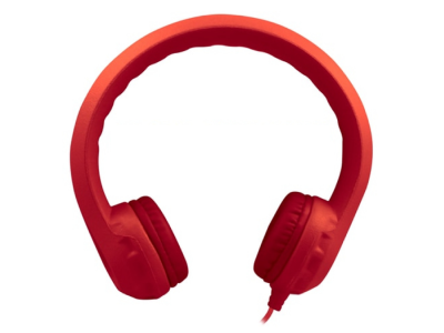 HamiltonBuhl Flex-Phones Foam Headphones for Children in Red - KIDS-RED