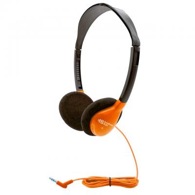 HamiltonBuhl Personal On-Ear Stereo Headphone in Orange-HA2-ORG