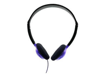HamiltonBuhl Personal On-Ear Stereo Headphone Purple-HA2-PPL