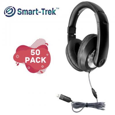 HamiltonBuhl Smart-Trek Deluxe Stereo Headphone (PACK 50) - ST1BKU-50