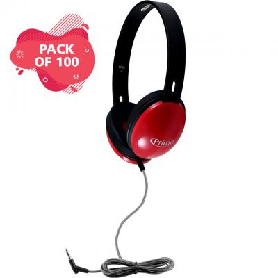 HamiltonBuhl Primo Stereo Headphones Red - PRM100R-100
