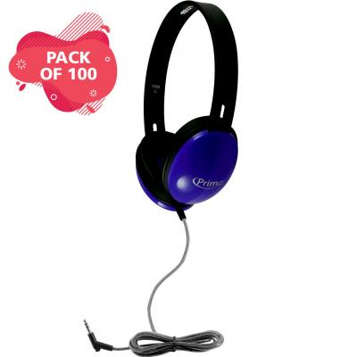 HamiltonBuhl Primo Stereo Headphones in Blue (Pack 100) - PRM100-100