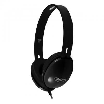 HamiltonBuhl Primo Stereo Headphones in Black (Pack 100) - PRM100B-100