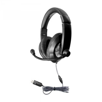 HamiltonBuhl Smart-Trek Deluxe Stereo Headset - ST2BKU